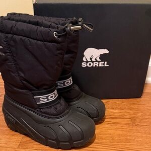 Sorel Black Insulated Snow Boots